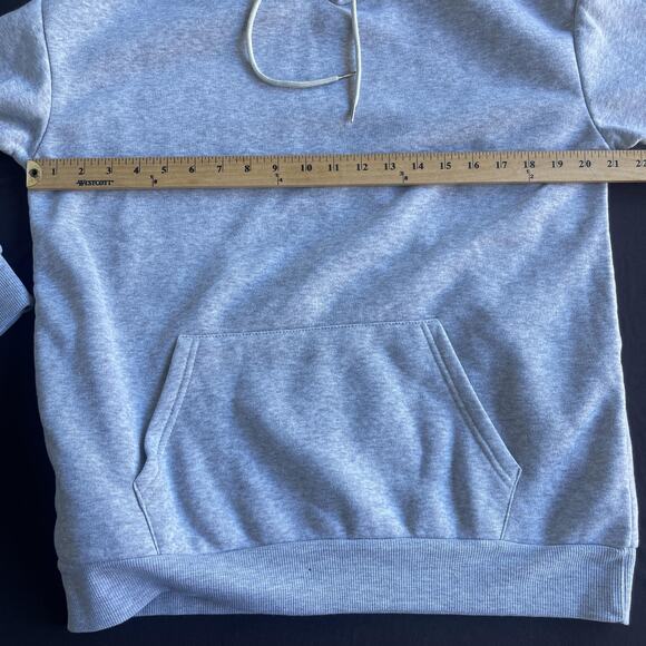 Taylor's Boyfriend Hoodie Mens Medium Gray Football Graphic Pullover Sweatshirt - Picture 5 of 8